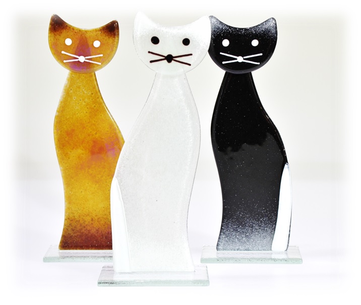 glass decorationsGlass decorative Cats
